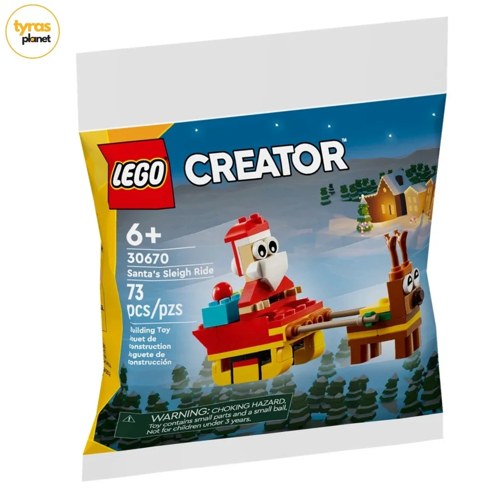 LEGO Creator: Santa's Sleigh Ride Polybag Set 30670 Holiday Christmas NEW SEALED